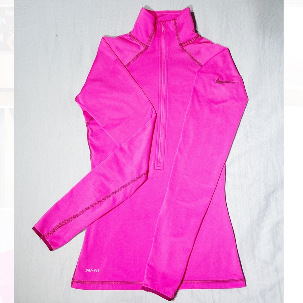Nike Pro Dri-Fit Hot Pink Quarter Zip